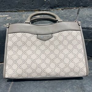 Nine West Gray Patterned Satchel